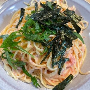 明太子クリームパスタ